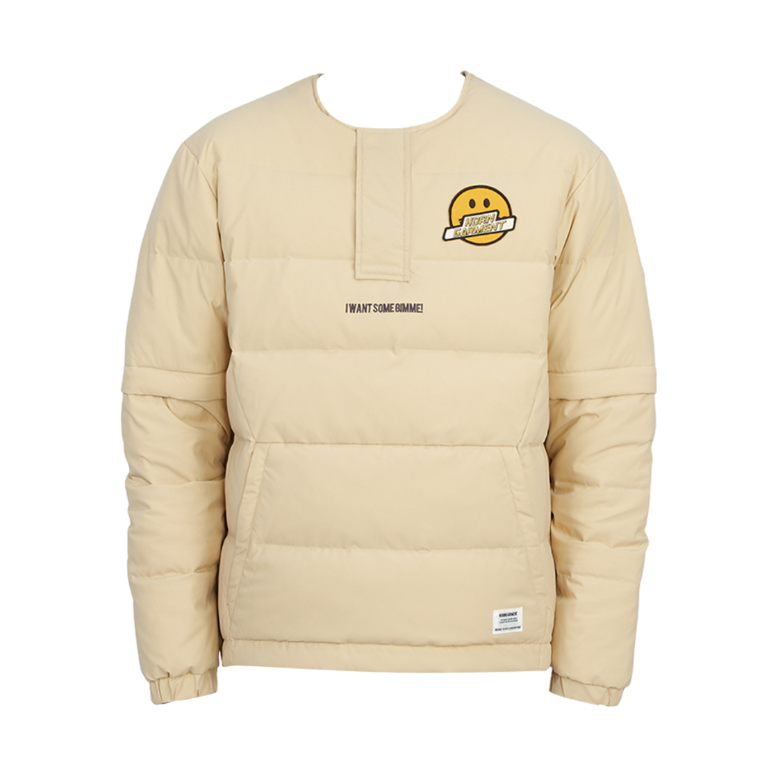 HCM-2C-AD51 Horn Garment Golf Wear Padding Jumper Beige