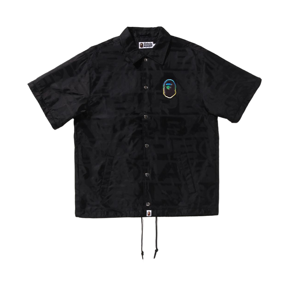 베이프 럭스 스포츠 패턴 자카드 디태처블 코치 자켓 블랙(BAPE Lux Sport Pattern Jacquard Detachable Coach Jacket Black) - 2