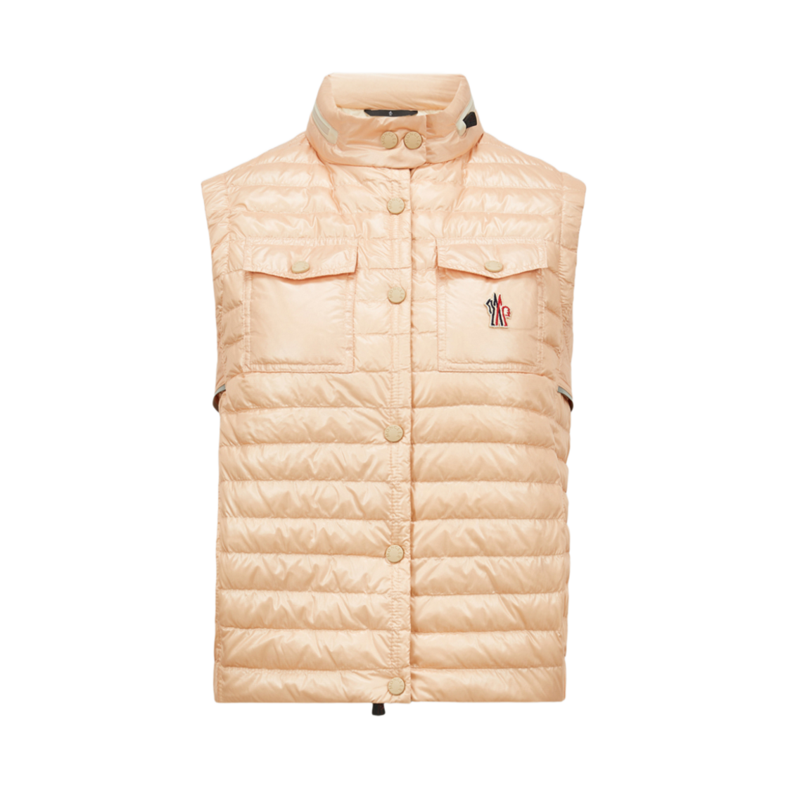 (W) 몽클레르 구미안 후드 다운 질레 핑크 - 25SS((W) Moncler Gumiane Hooded Down Gilet Pink - 25SS)
