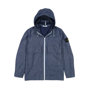 Stone Island 43747 Mac Chambray 3L Hooded Jacket Wash - 21SS