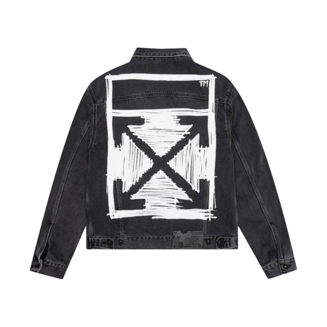 오프화이트 네거티브 마크 슬림 데님 자켓 미디움 그레이(Off-White Negative Mark Slim Denim Jacket Medium Grey)