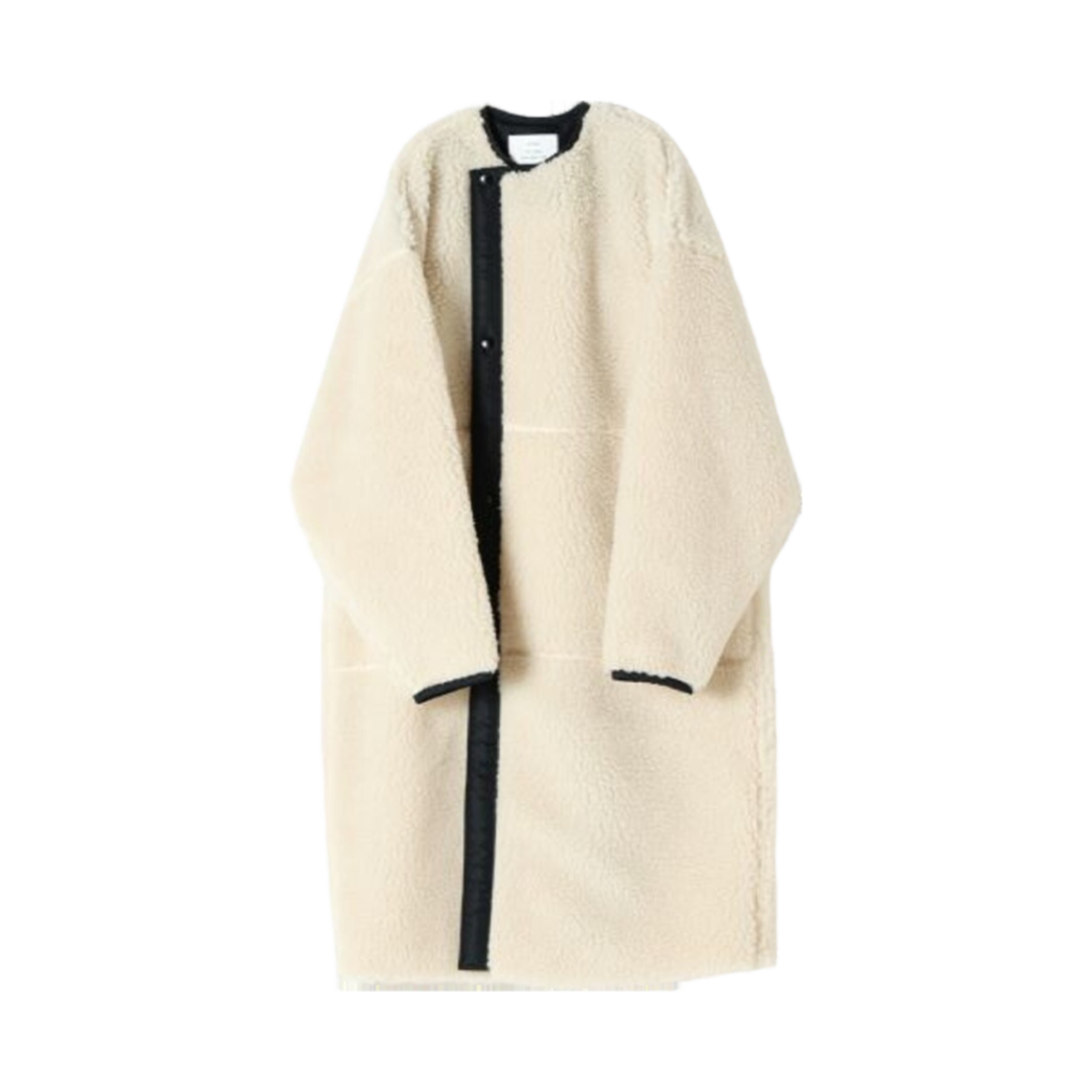 (W) 하이크 포우 셔링 코트 화이트((W) Hyke Faux Shearling Coat White)