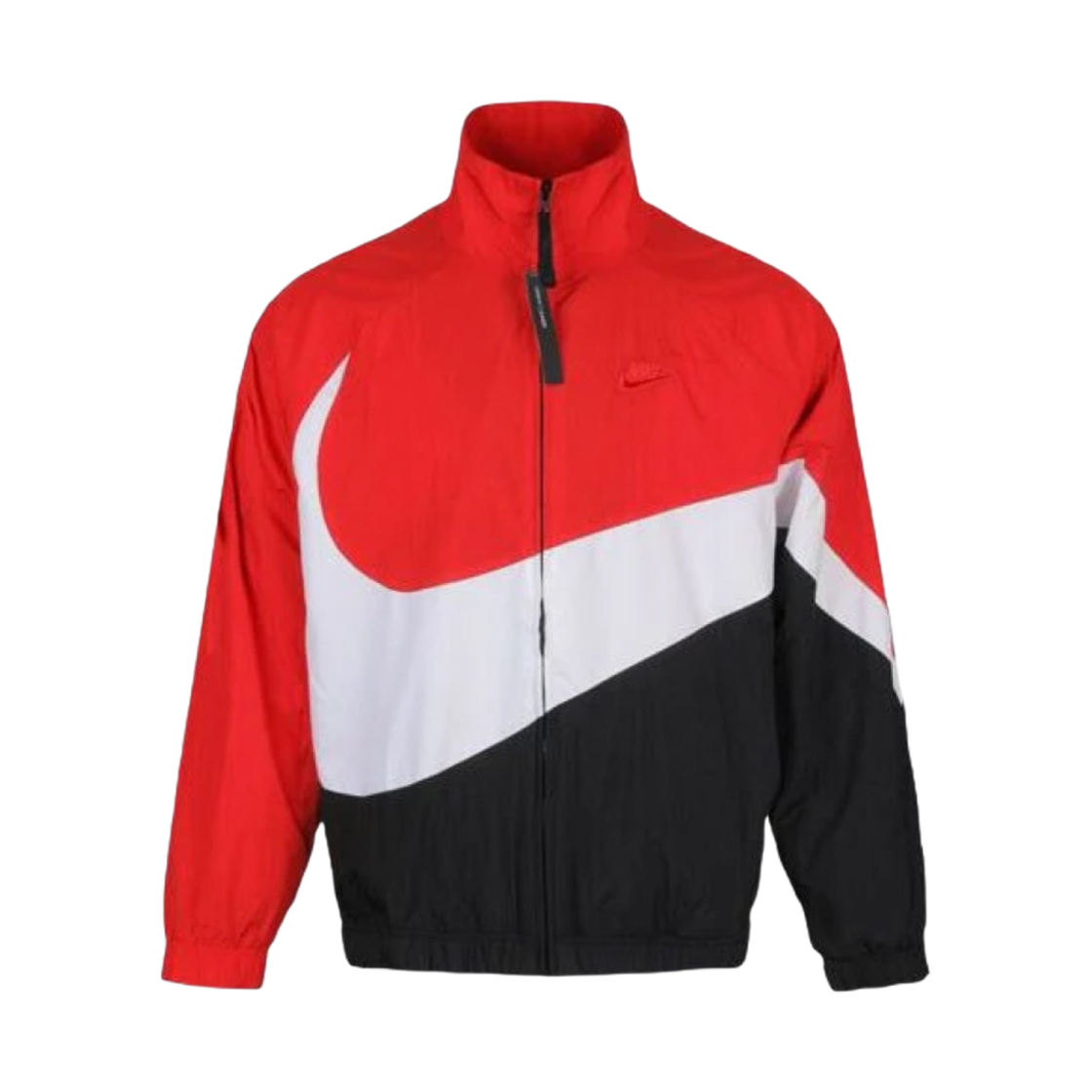나이키 NSW 빅 스우시 우븐 자켓 레드 화이트 블랙 - 아시아(Nike NSW Big Swoosh Woven Jacket Red White Black - Asia)