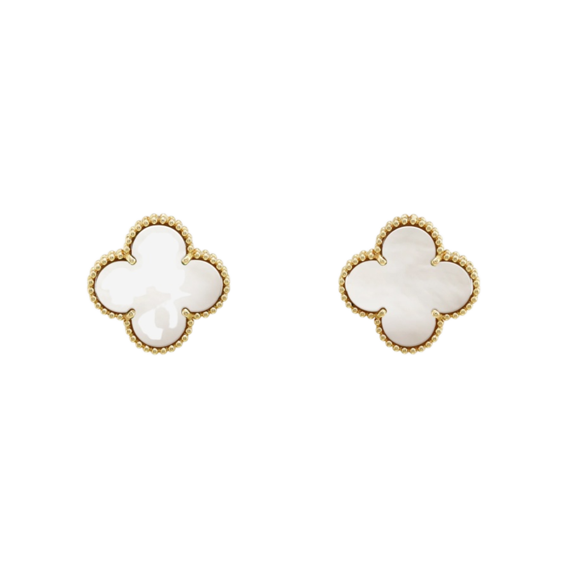 (W) 반 클리프 & 아펠 매직 알함브라 이어링 옐로우 골드 마더 오브 펄((W) Van Cleef & Arpels Magic Alhambra Earrings Yellow Gold Mother of Pearl)