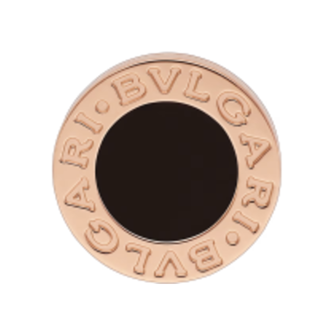 354730 Bulgari Bulgari Single Earring Rose Gold Black