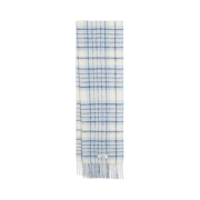 Jacquemus L’echarpe Carro Le Chouchou Jacquard Check Muffler Light Blue