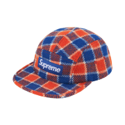 Supreme Harris Tweed Camp Cap Red Plaid - 25SS