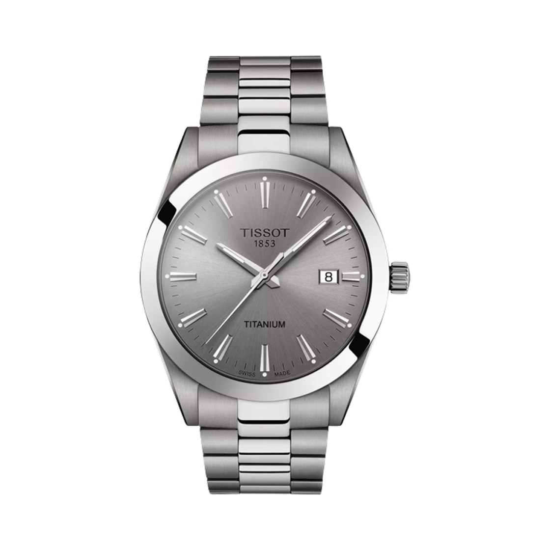T1274104408100 Tissot Gentleman 40mm Quartz Titanium Grey