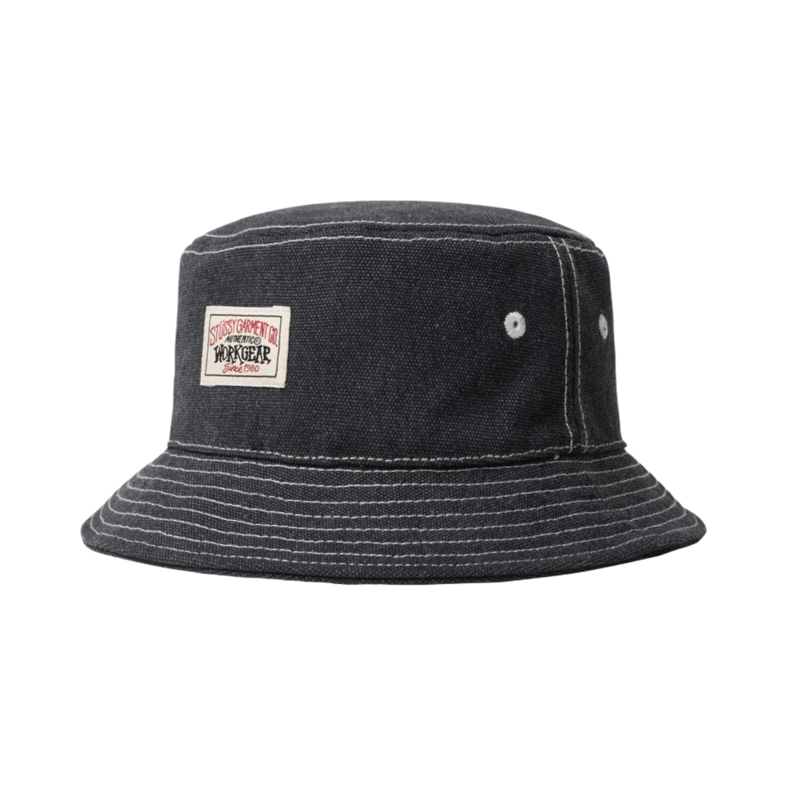 스투시 캔버스 워크기어 버킷햇 블랙(Stussy Canvas Workgear Bucket Hat Black)