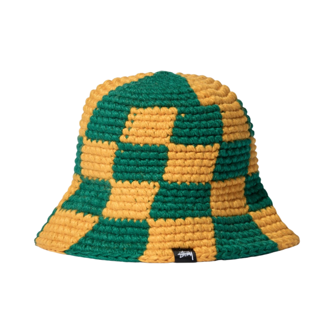 帽子 STUSSY AW23 CHECKER KNIT BUCKET HAT Checker Knit Bucket Hat