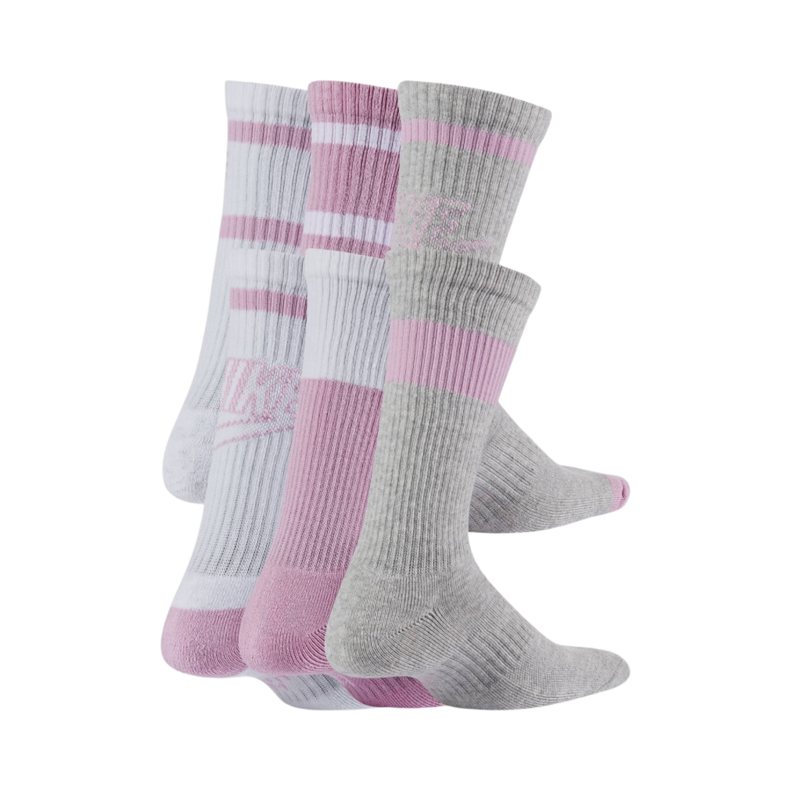(키즈) 나이키 에브리데이 쿠션 크루 삭스 멀티컬러 (6개입/국내 정식 발매 제품)((Kids) Nike Everyday Cushioned Crew Socks Multicolor (6 Pack/Korean Ver.)) - 2