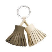 Hermes Carmen Uno-Dos Keyring Milo & Beige Marfa Craie