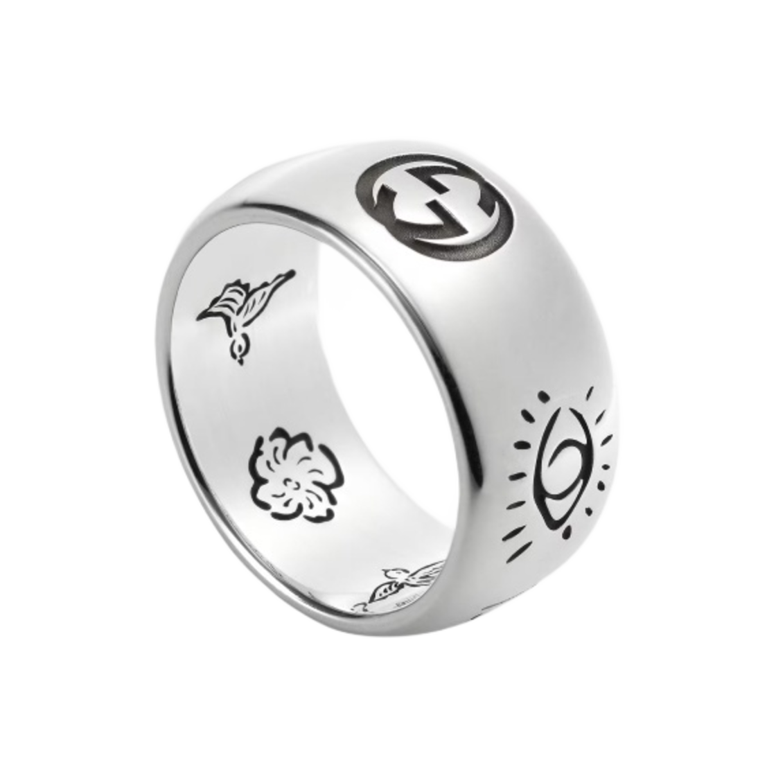 구찌 블라인드 포 러브 링 실버(Gucci Blind For Love Ring Silver)