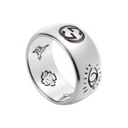 Gucci Blind For Love Ring Silver
