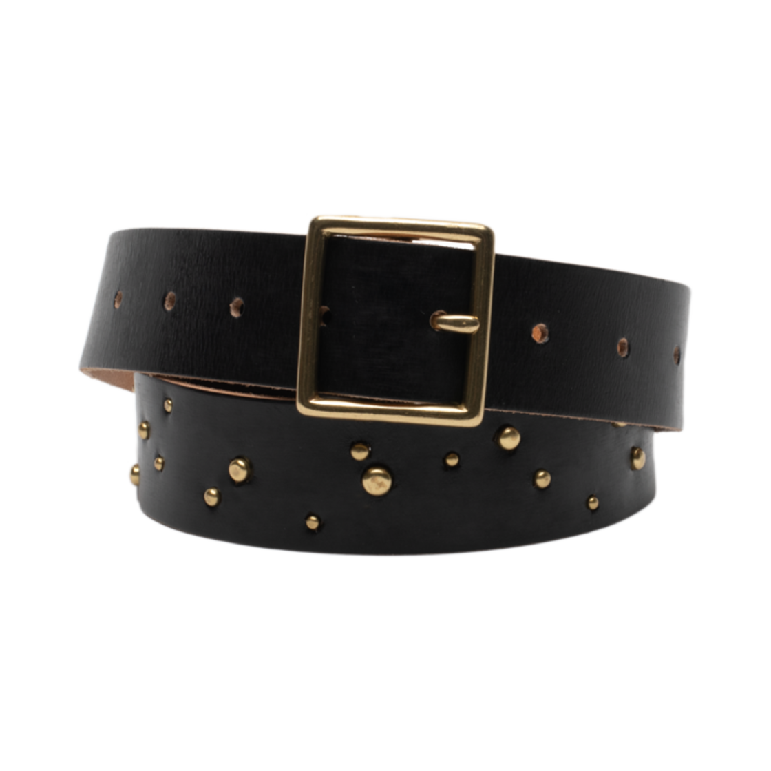 25EP04BT01BK Gatherlazy Do not Kill the Lazyvibe Stud Belt Black