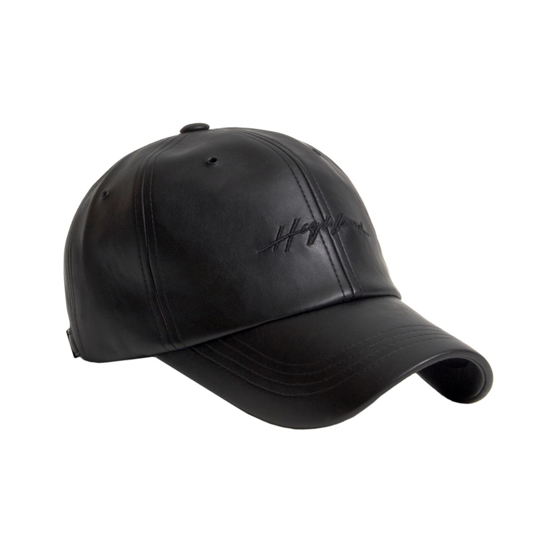 SA426 PLATEAU Leather Highland Cap Black