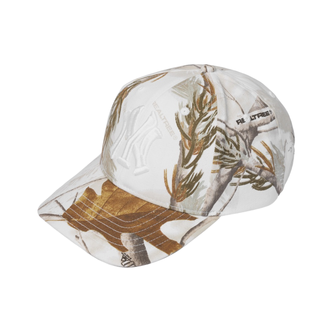 프레잉 슬라이틀리 패터 NY 리얼트리 햇 화이트(Praying Slightly Fatter NY Real Tree Hat White)