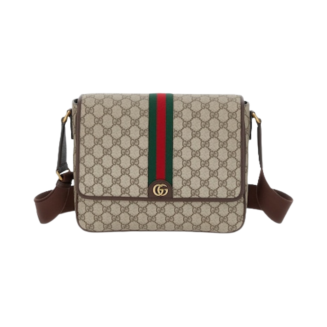 761741-FACJQ-9741 Gucci Ophidia Medium Messenger Bag Beige Ebony