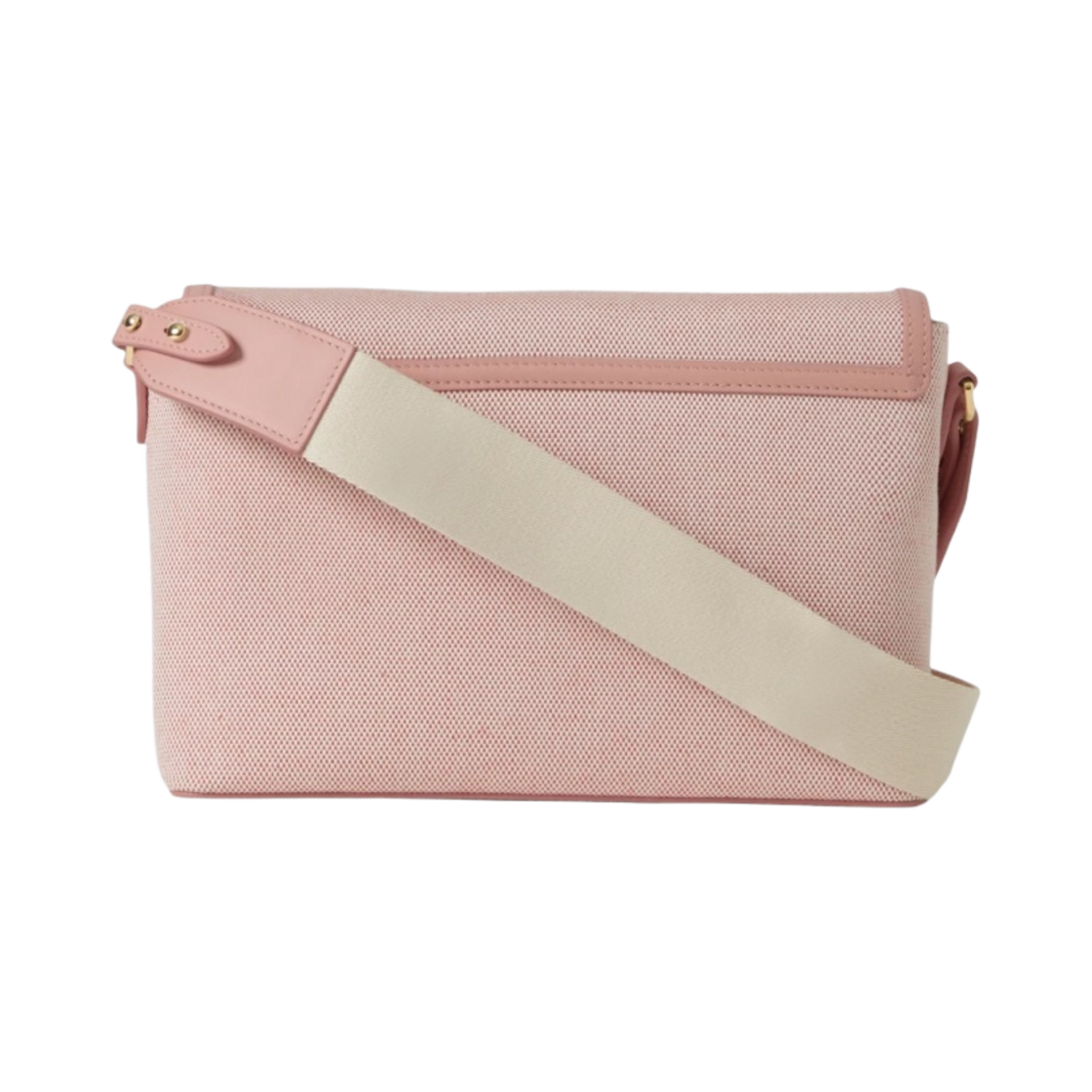 버버리 홀스페리 프린트 캔버스 노트 크로스바디백 브라이트 레드 더스키 핑크(Burberry Horseferry Print Canvas Note Crossbody Bag Bright Red Dusky Pink) - 3