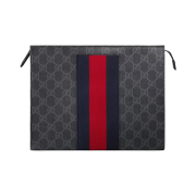 Gucci GG Supreme Web Pouch Black Grey