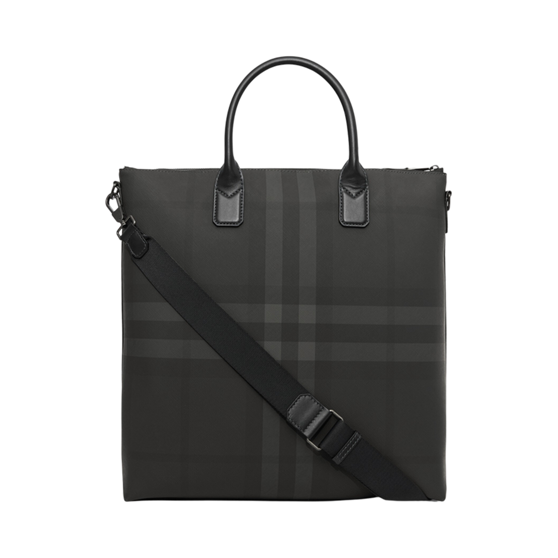 버버리 차콜 체크 스털링 토트 차콜(Burberry Charcoal Check Stirling Tote Charcoal) - 3