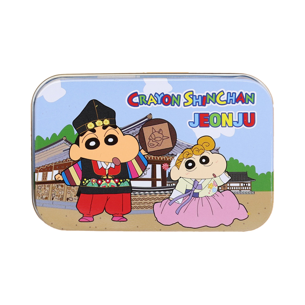 8809868972748 Daewonmedia Crayon Shin Chan Sticker Tin Case Set Jeonju
