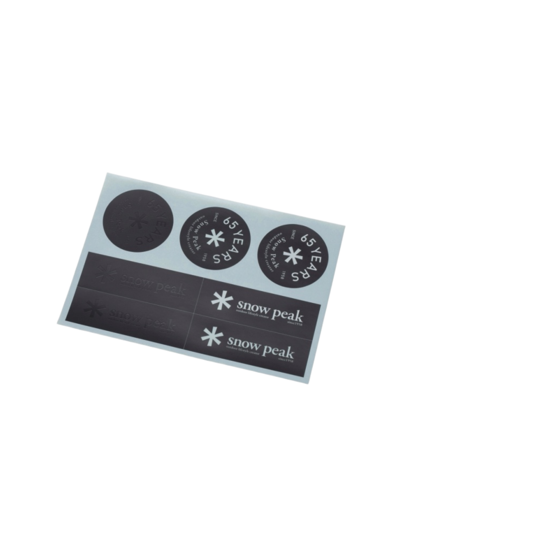 NV-065 Snow Peak 65th Logo Sticker Set