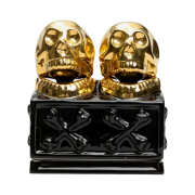 Neighborhood Dualskull Incense Chamber Black Gold