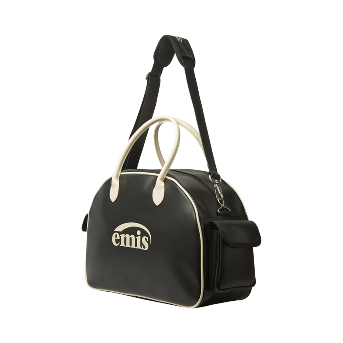 이미스 뉴 로고 보스턴 백 블랙(Emis New Logo Boston Bag Black) - 2