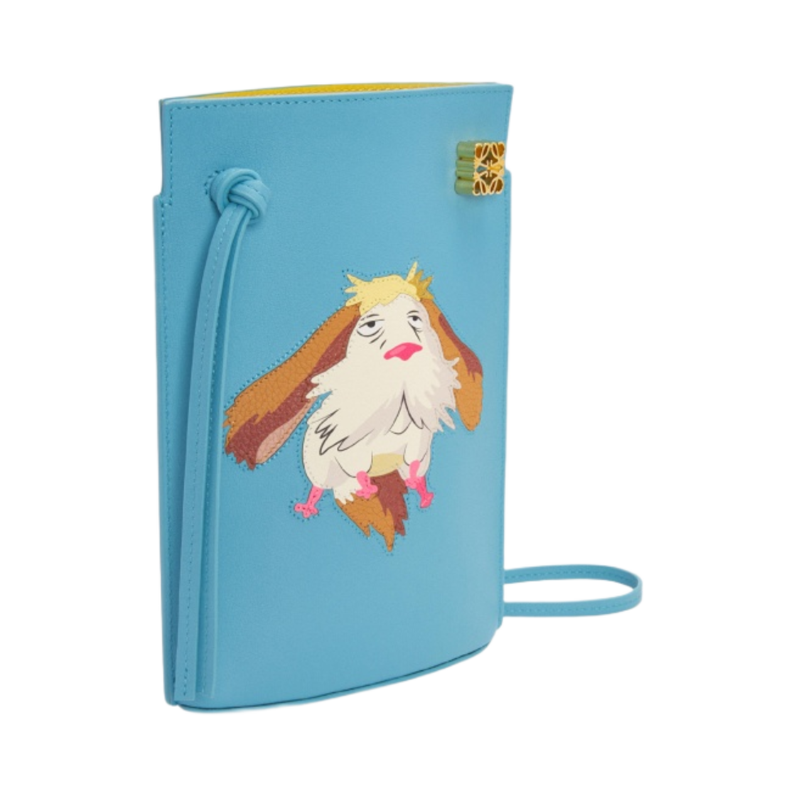 로에베 x 하울의 움직이는 성 힌 다이스 포켓 클래식 카프스킨 라이트 블루(Loewe x Howl's Moving Castle Heen Dice Pocket in Classic Calfskin Light Blue) - 2