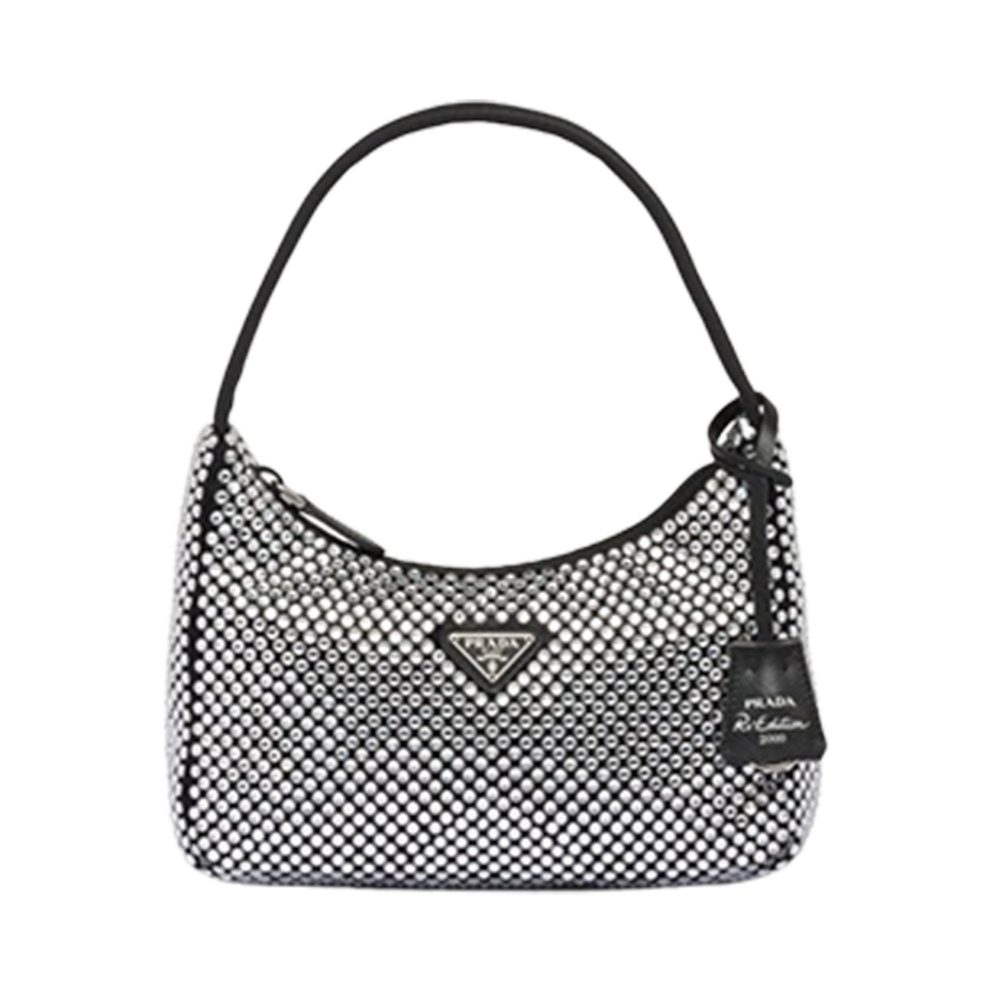 1BC515-2AWL-F0T7O Prada Crystals Satin Mini Bag Crystal