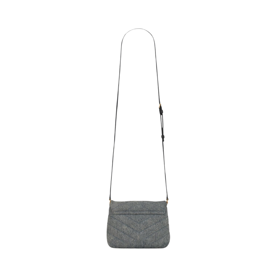 생로랑 퀼티드 데님 토이 루루 블루 그레이 라이트 아주르(Saint Laurent Toy Loulou in Quilted Denim Blue Grey Light Azur) - 3