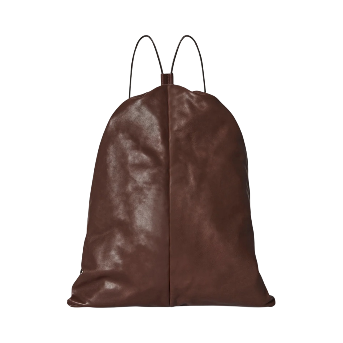 더 로우 퍼피 레더 백팩 초콜릿(The Row Puffy Backpack in Leather Chocolate)