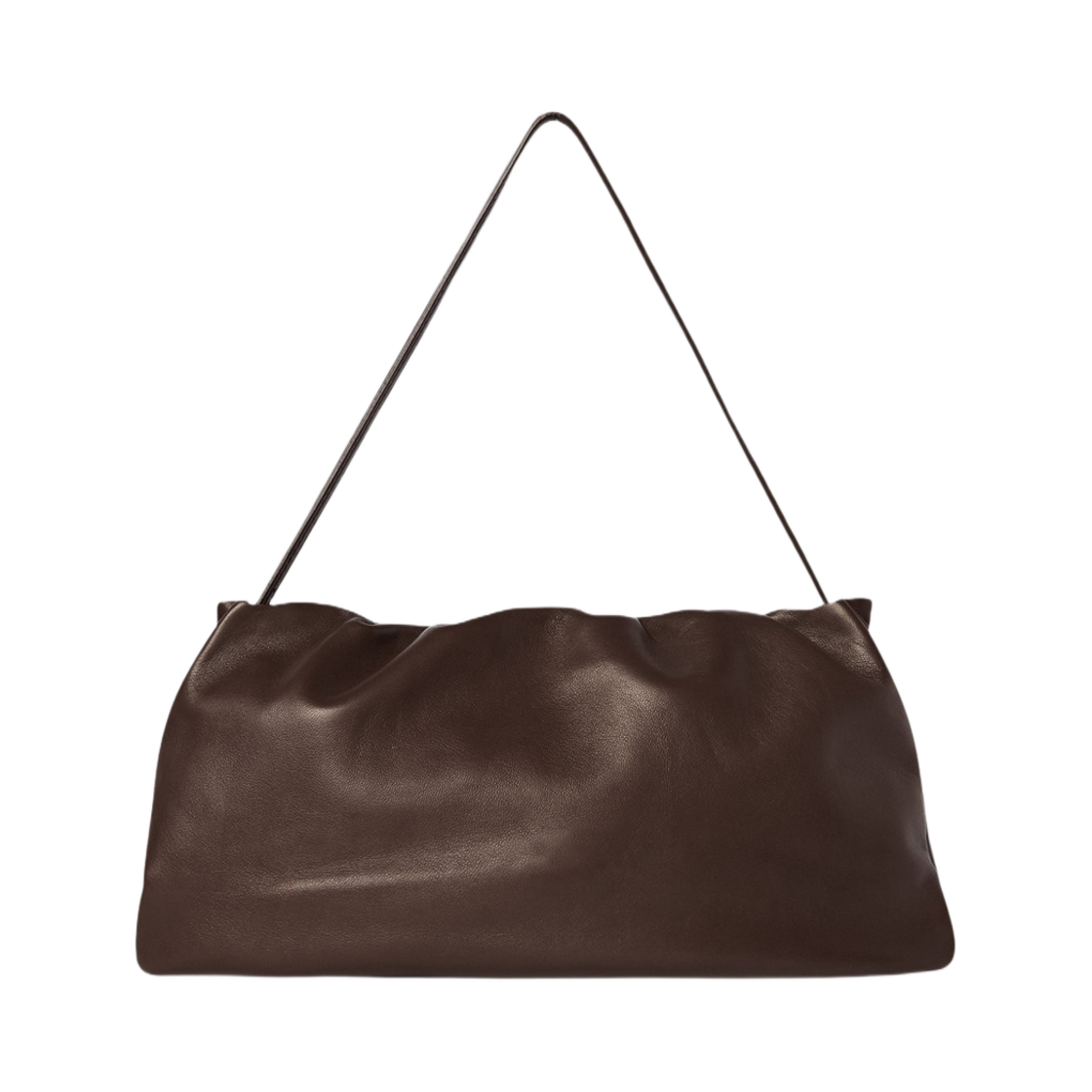 더 로우 XL 부어스 백 레더 브라운 멜란지(The Row XL Bourse Bag in Leather Brown Melange) - 1