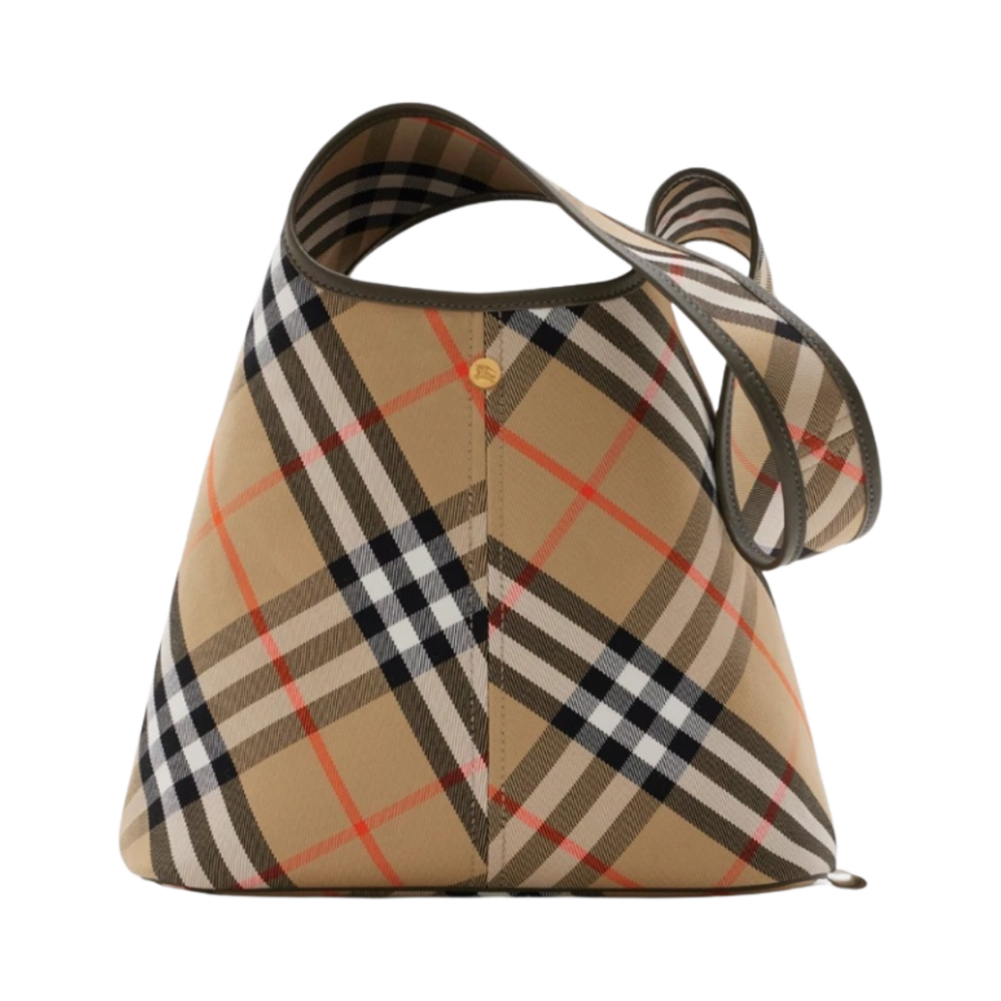 8094678 Burberry Small Check Shoulder Bag Sand