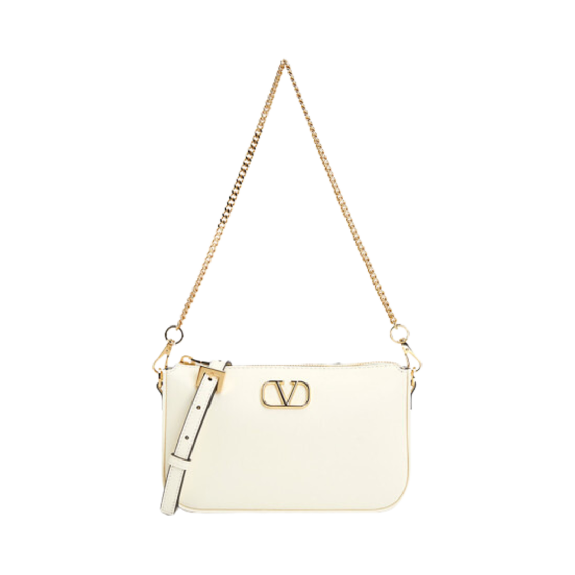 P0AA9MIM098 Valentino Vlogo Signature Mini Shoulder Ivory