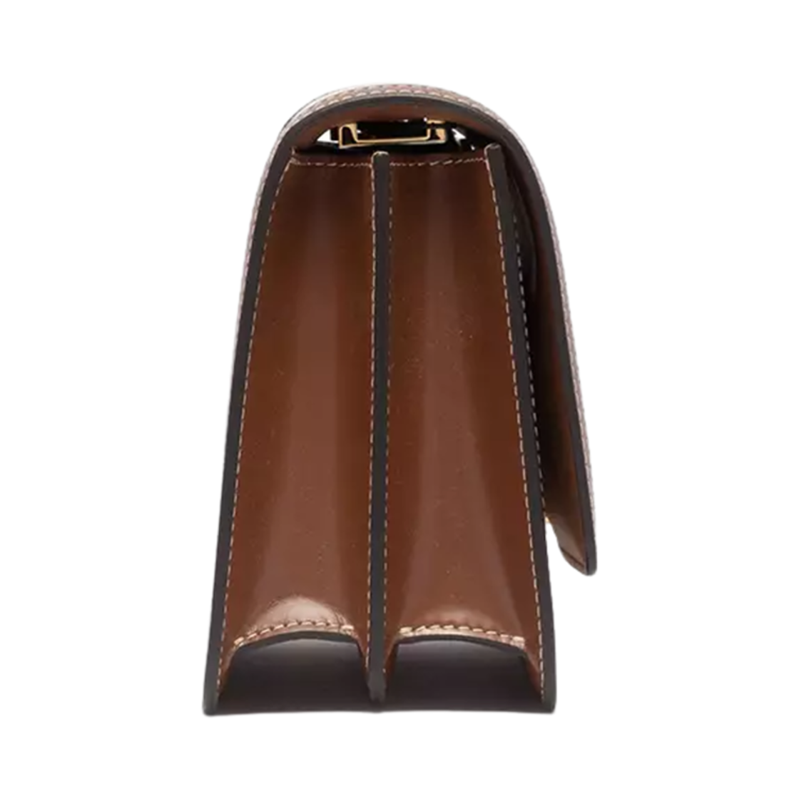 버버리 투톤 캔버스 레더 스몰 TB 백 내츄럴 몰트 브라운(Burberry Two-Tone Canvas Leather Small TB Bag Natural Malt Brown) - 3