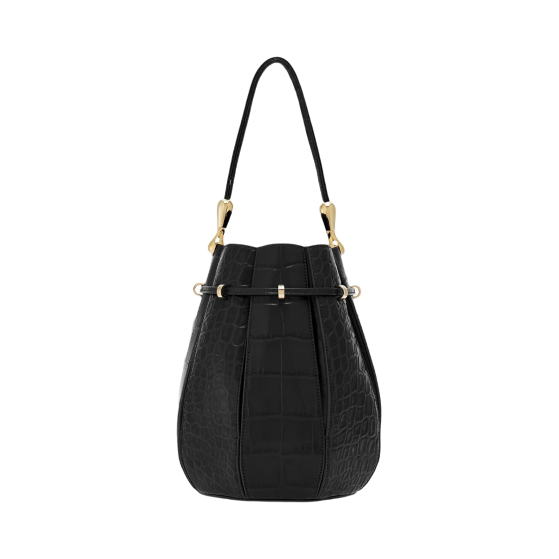 페라가모 미디움 인레이 버킷백 블랙(Ferragamo Medium Bucket Bag with Inlays Black) - 3