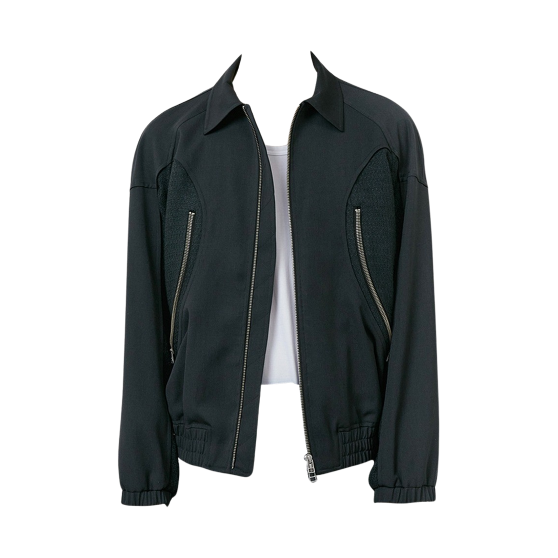 타이핑 미스테이크 더블 포켓 블루종 다크 그린(Typing Mistake Double Pocket Blouson Dark Green)