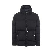Stone Island Shadow Project 40103 High Density R-Nylon Jersey Garment Dyed Hooded Down Jacket Black - 21FW