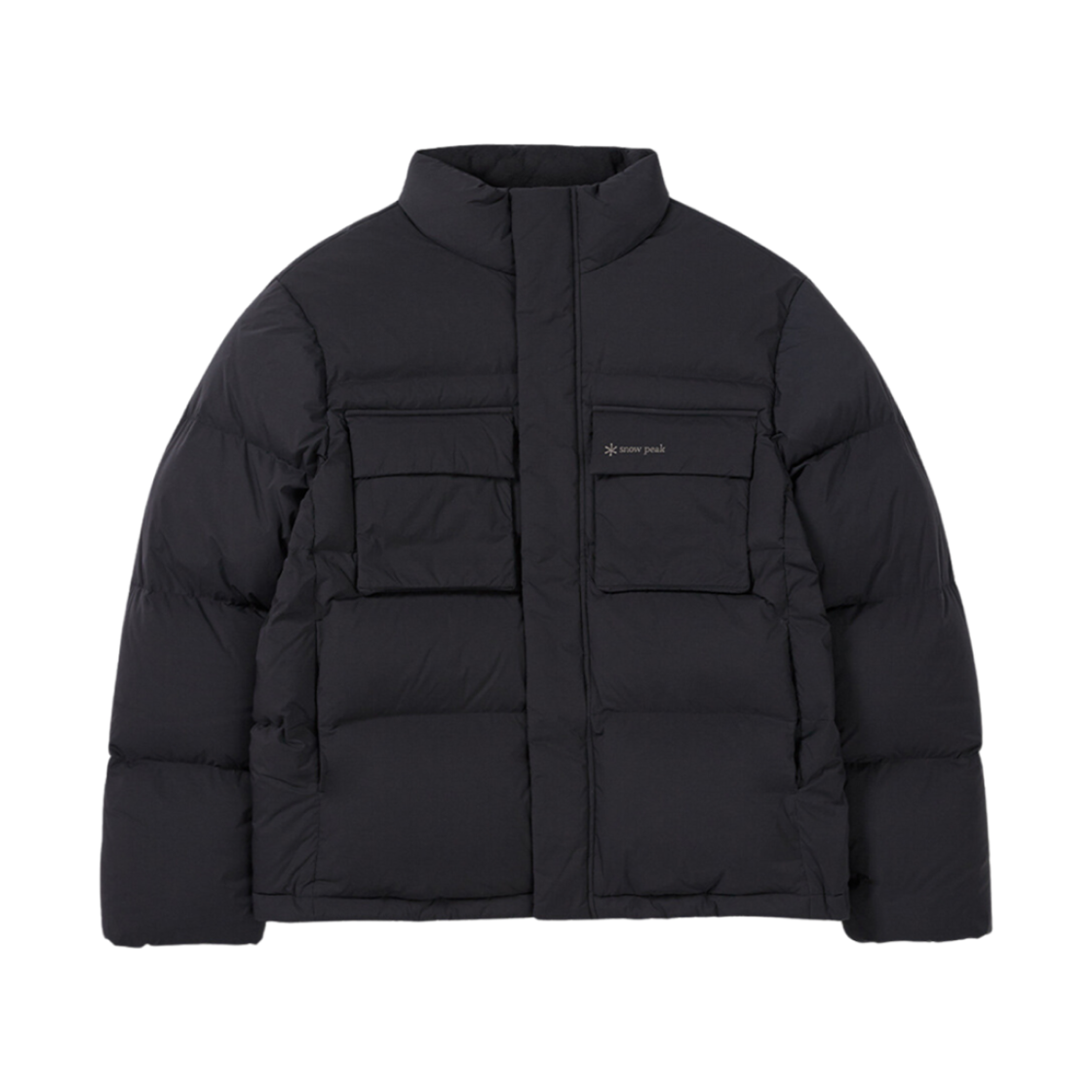 S24WMKDJ20BK Snow Peak Utility Stand Neck Heavy Down Jacket Black