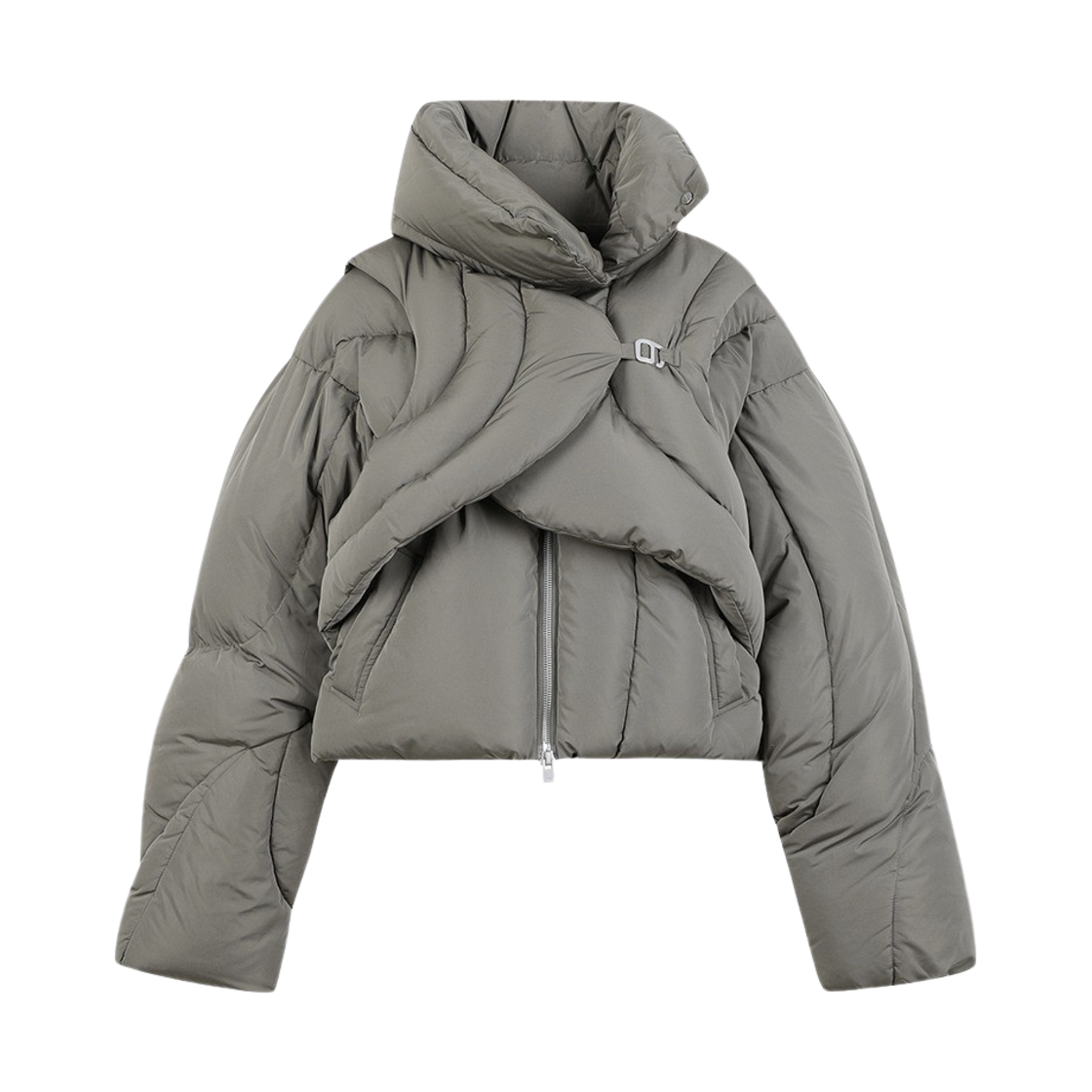 KW4CDWJHE02GN Heliot Emil Women Connective Down Jacket Dusty Green - 24FW