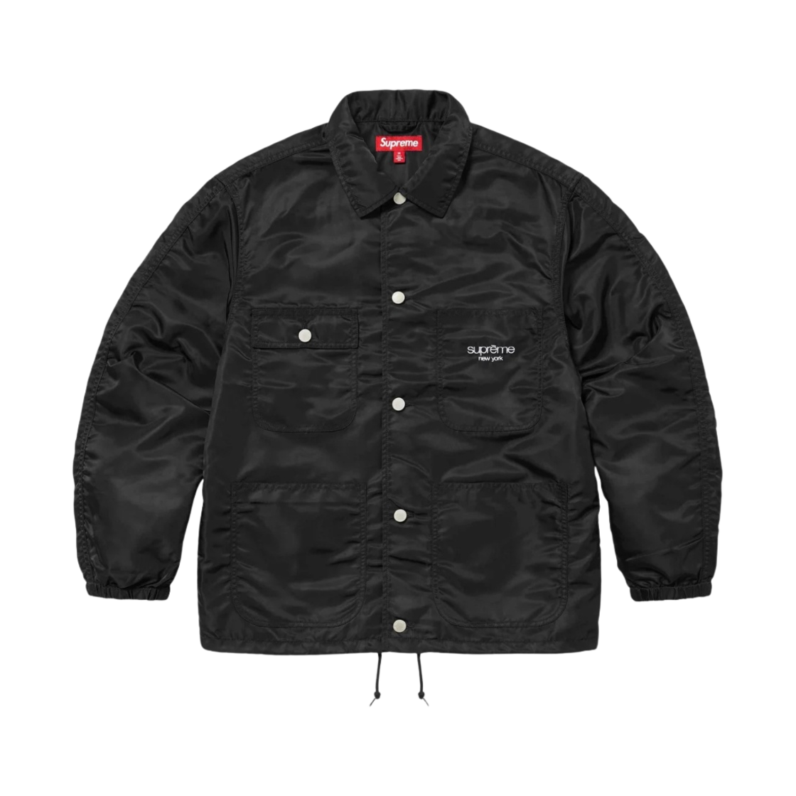 슈프림 나일론 초어 코트 블랙 - 24SS(Supreme Nylon Chore Coat Black - 24SS)