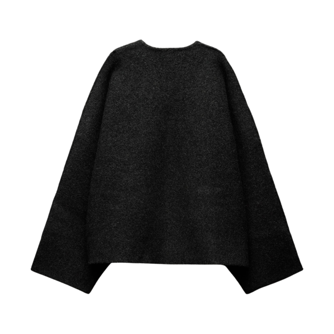 (W) 자라 숏 기모노 코트 토글 그레이((W) Zara Short Kimono Coat with Toggle Grey) - 2