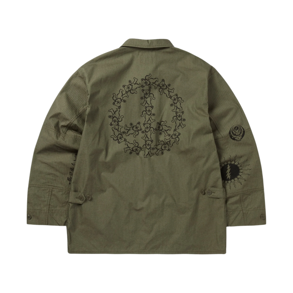디스이즈네버댓 x 그레이트풀 데드 아이코노그래피 BDU 자켓 올리브(Thisisneverthat x Grateful Dead Iconography Bdu Jacket Olive) - 2