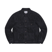 Supreme x New York Yankees Denim Trucker Jacket Washed Black - 21FW