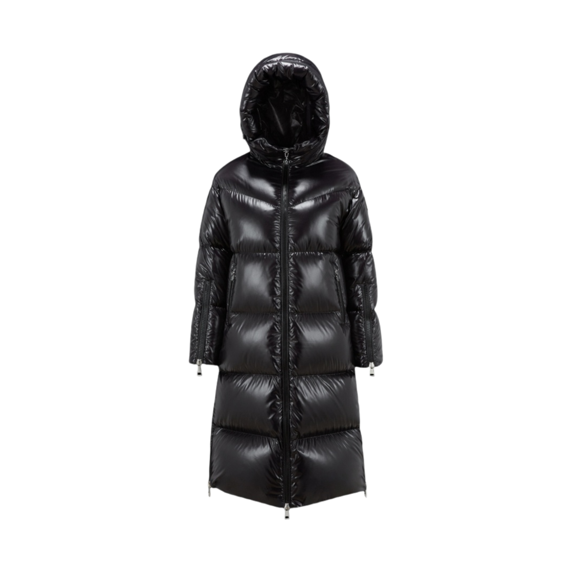 (W) 몽클레르 후페롱 롱 다운 자켓 블랙 - 23FW((W) Moncler Huppelong Long Down Jacket Black - 23FW) - 1