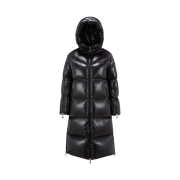 (W) Moncler Huppelong Long Down Jacket Black - 23FW