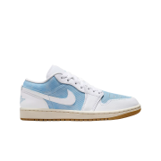 (W) Jordan 1 Low SE Worn Blue Gum Light Brown