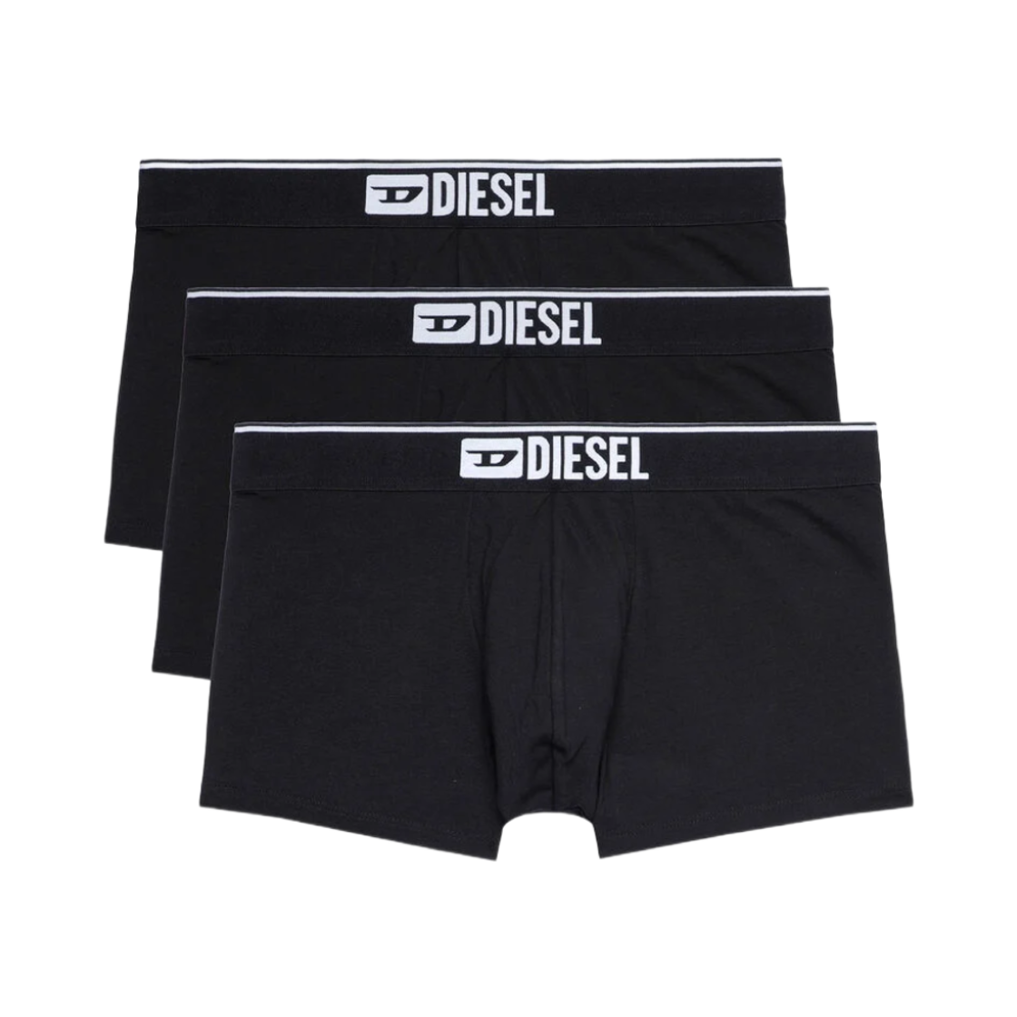 00ST3V0GDAC-E4101 Diesel Umbx Damien Plain Boxer Briefs Black (3 Pack)
